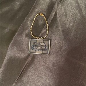 Coach Black and Gold Keychain